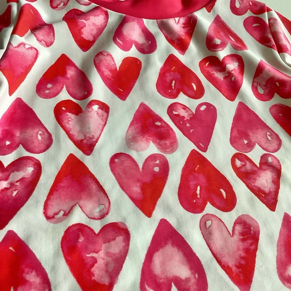 Floatimini Heart Rashguard Two Piece Swimsuit - Picture 3 of 7
